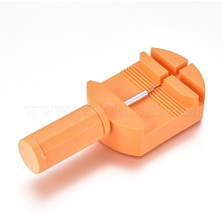 Watch Band Strap Link Pin Remover Adjust Repair Tool, with Pins, for Watchmakers, Orange, 111x47x21.5mm