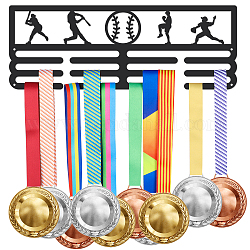 Superdant porte-médailles de baseball présentoir de médailles de sport crochets muraux en fer noir pour 60+ présentoir à médailles suspendu présentoir de porte-médailles de compétition à suspendre au mur