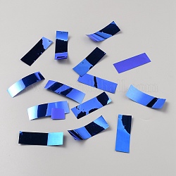 Coriandoli di carta velina, decorazioni per la tavola di nozze, rettangolo, blu, 45x16x0.1mm, 19230pcs/scatola