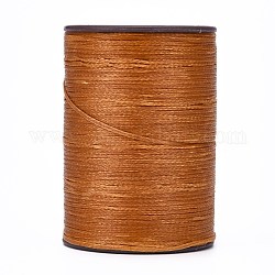 平らなワックス糸ストリング  マイクロマクラメコード  革縫い用  サドルブラウン  0.8mm  約109.36ヤード（100m）/ロール