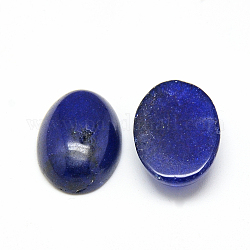 Gefärbte natürliche weiße Jade Cabochons, Oval, dunkelblau, 18x13x6 mm