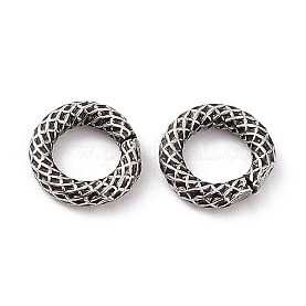 PH PandaHall - Lot De 50 Anneaux De Jonction Fermés En Argent 925 - 4 Mm - Soudés, Couleur Platine - Pour Bracelets, Colliers DIY