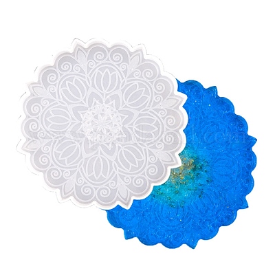 5Pcs Large Silicone Flower Coaster Resin Casting Molds Kit Epoxy Resin Art  Craft
