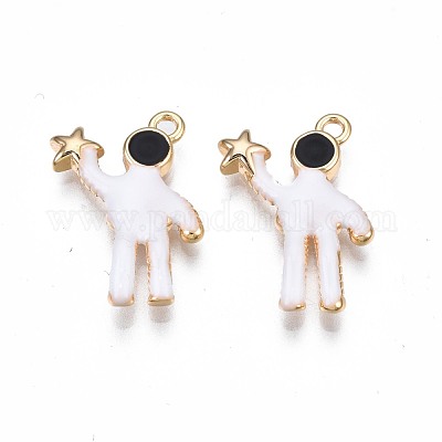 Pendentifs d'émail en laiton &nbsp;KK-N232-213-1