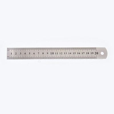 15/20/30cm Stainless Steel Metal Ruler Rule Precision Double Sided MM CM INCH 