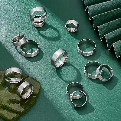 Anello Largo 18 Mm In Acciaio Inossidabile – Gioiello Liscio E Ipoallergenico Per Uomo E Donna, Confezione Regalo Con Custodia