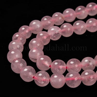 10 Strands 8mm Natural Rose Quartz Beads Strands Pink For Jewelry Making 