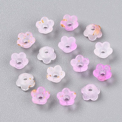 Perles en acrylique transparent mat&nbsp;OACR-N137-72D-1