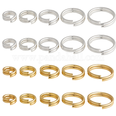 100 Stück Messing-Spaltringe&nbsp;FIND-HY0005-04A-1