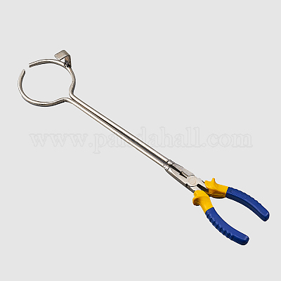 Pinza Per Crogiolo In Acciaio - Morsetto Per Forni Fusione Oro E Laboratorio - Foto 5