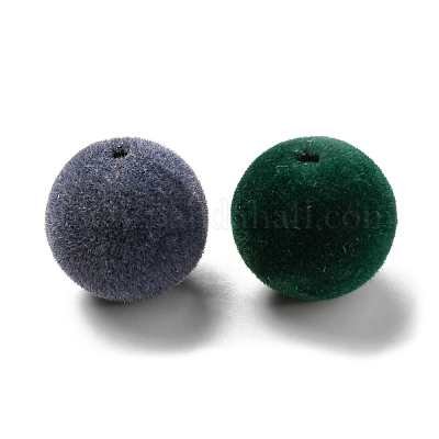 Flockige Acrylperlen&nbsp;OACR-E020-02-1