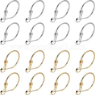 Pendientes de aro de latón&nbsp;KK-FH0001-34-1