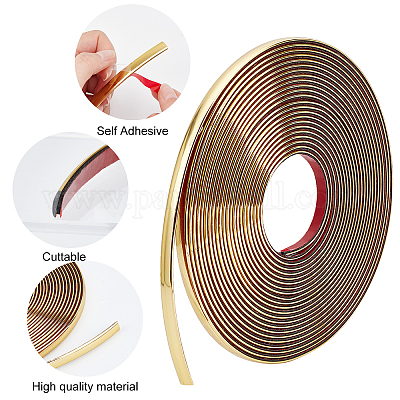 Wholesale AHANDMAKER 33 Ft Gold Peel and Stick Trim Molding 