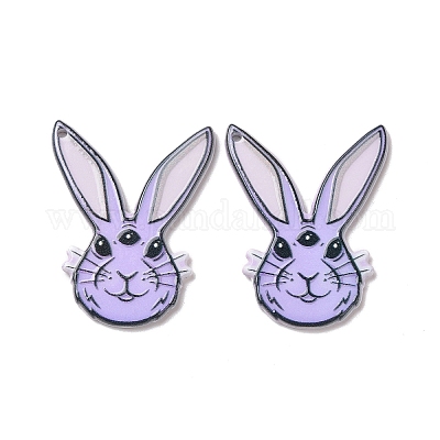 Pendentifs acryliques imprimés&nbsp;SACR-G030-04F-1