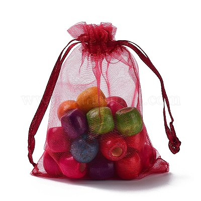 Sacchetti rettangolari in organza con coulisse&nbsp;CON-PW0001-054C-13-1