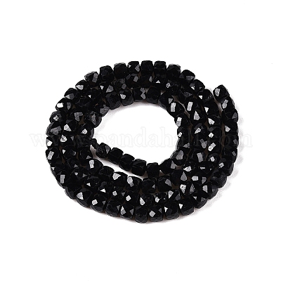Chapelets de perles en tourmaline noire naturelle&nbsp;G-N342-109A-1