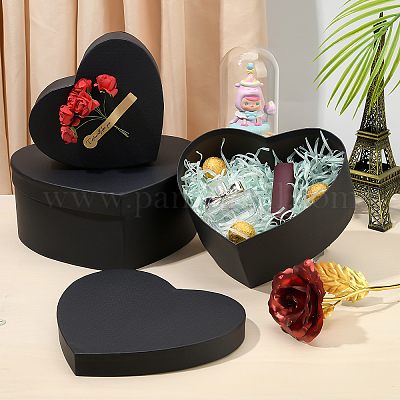 Square Gift Boxes with Lids for Presents Velvet Nesting Gifts Box