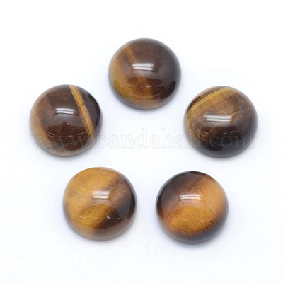 Cabochons en œil de tigre naturel&nbsp;G-E492-H-13-1