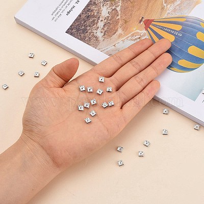 Messing Strass Zwischen perlen&nbsp;RSB072-06S-1