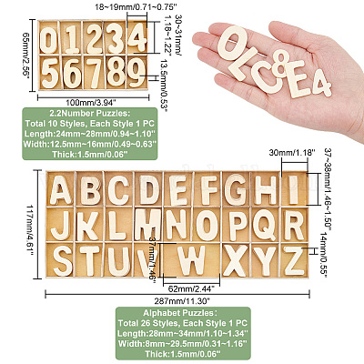 Buy Wood Alphabet Letters 3 Inch Mini Wood Letters A-Z Letters Thick Letters  Montessori Letter Blocks Learning Toys Craft Letters Online in India 
