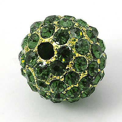 Legierung Strass Perlen&nbsp;RB-A034-10mm-A08G-1