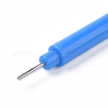 ペーパークイリングツール  分岐ペンペンローリングペン  ステンレス製ピンとプラスチック製ハンドル付き  ドジャーブルー  102x7.5mm X-DIY-WH0157-44B-02-1