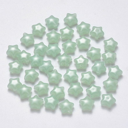 Imitation de perles de verre de jade X-GLAA-R211-04-B02-1
