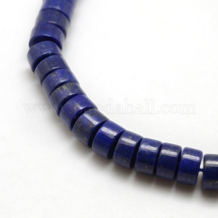 Natural Lapis Lazuli Column Beads Strands G-L168-02-1