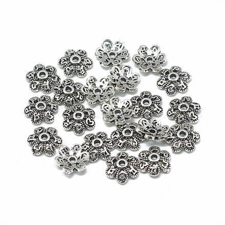 Thai 925 Sterling Silver Bead Caps STER-T002-04AS-1