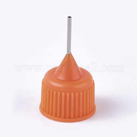 プラスチック交換ヘッド  鉄ピンと  プラチナ  オレンジ  30x17mm  穴：0.8mm MRMJ-WH0050-01A-1