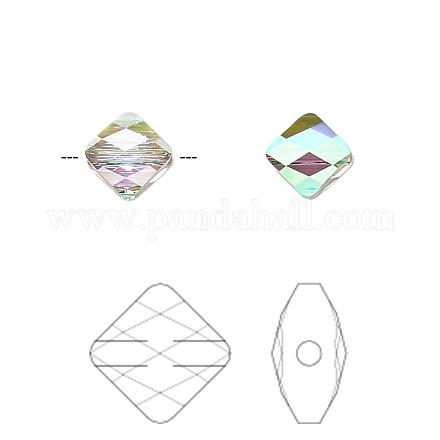 Perles de cristal autrichien 5054-8mm-001PARSH(U)-1