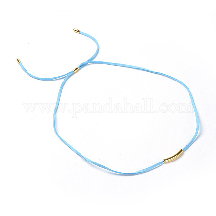Collares ajustables de cordón de gamuza sintética NJEW-JN02353-04-1