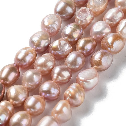Brins de perles de culture d'eau douce naturelles PEAR-Z002-29-1