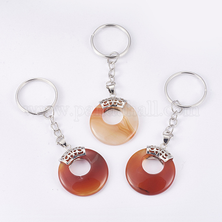 Natural Agate Keychain KEYC-P041-D08-1