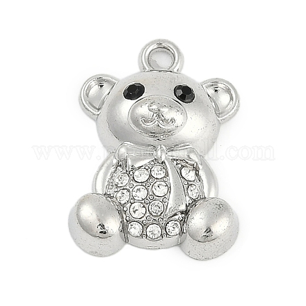 Подвески из сплава с микропаве из стразов FIND-K020-10P-1