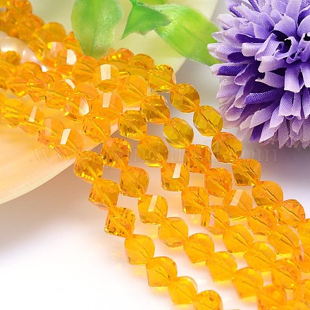 Faceted Polyhedron Imitation Austrian Crystal Bead Strands G-M183-10mm-08A-1