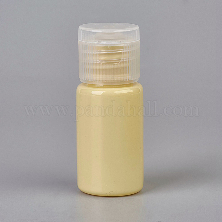 Bouteilles vides de bouchon de flip en plastique d'animal familier de couleur de macaron de 10 ml MRMJ-WH0025-A-05-1