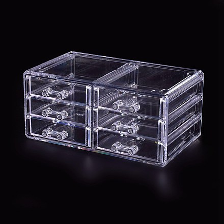 有機ガラスディスプレイ  ジュエリーディスプレイ  長方形  透明  23.5x15x10.9cm ODIS-F004-01-1