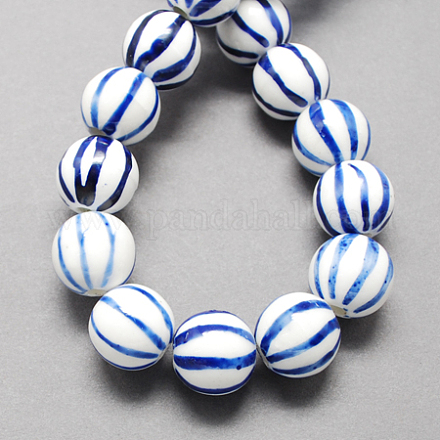 Handmade Porcelain Beads PORC-Q212-12mm-4-1