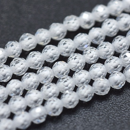 Brins de perles de zircon cubique X-G-I224-A04-1