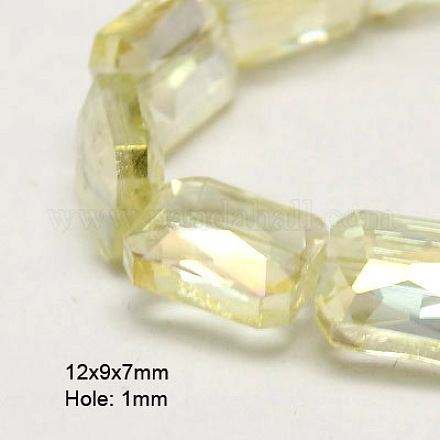Electroplate Glass Beads EGLA-D023-2-1