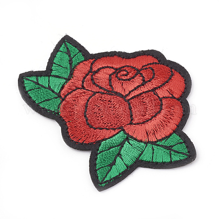 Computerized Embroidery Cloth Iron On/Sew On Patches AJEW-S069-022-1