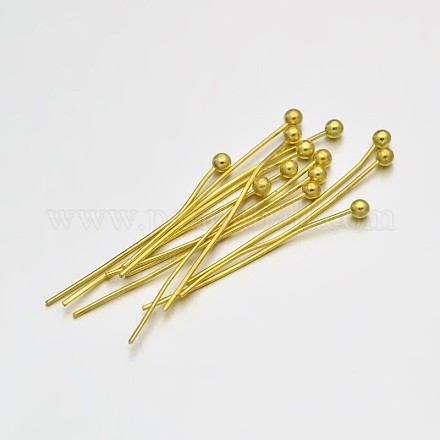 Brass Ball Head Pins KK-E647-19G-25mm-1