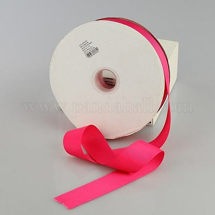 3/4 inch(19mm) Wide Deep Pink Grosgrain Ribbon X-SRIB-D004-19mm-175-1