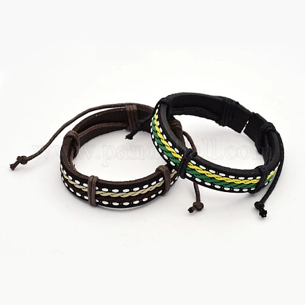 Adjustable Cord Bracelets BJEW-M117-04-1