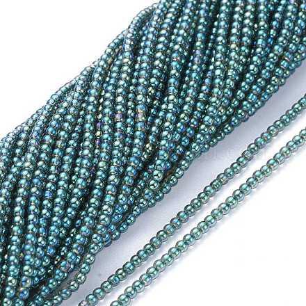 Electroplate Glass Beads Strands EGLA-K014-A-FR02-1