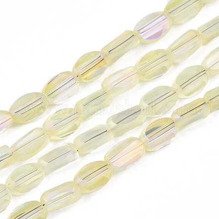 Chapelets de perles en verre électroplaqué EGLA-S188-12-B03-1
