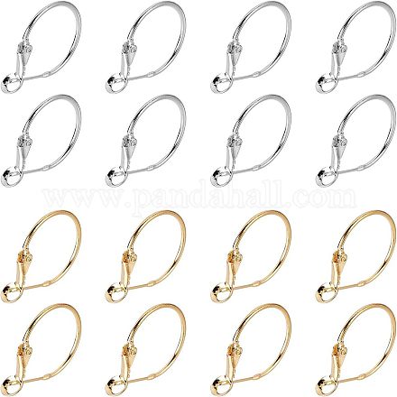 Pendientes de aro de latón&nbsp;KK-FH0001-34-1