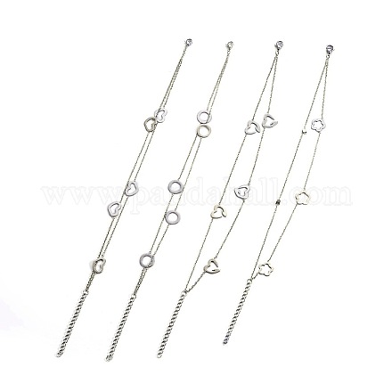 304 Stainless Steel Multi-strand Bracelets BJEW-L638-01P-1