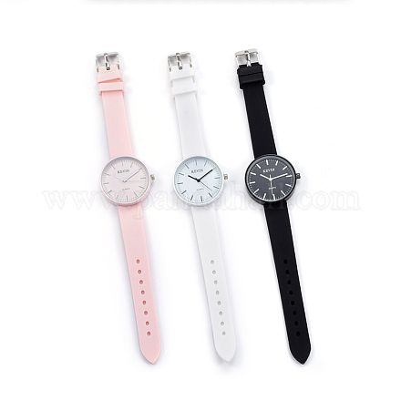 高品質の腕時計  クォーツ時計  アロイウォッチヘッドとPUレザーストラップ  ミックスカラー  9インチ（23cm）  15x3mm 時計の頭：35x38x9mm WACH-I017-07-1
